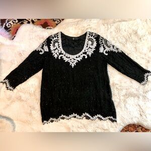 Vintage sequin top